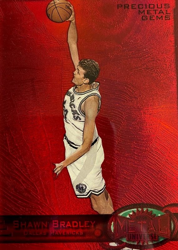 Shawn Bradley 1997 Metal Universe #53 Precious Metal Gems Red /90 RAW
