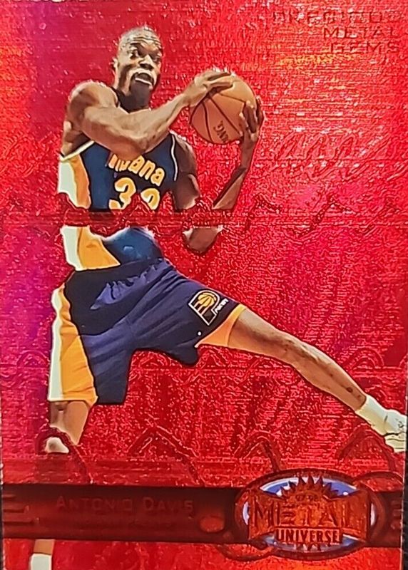 Antonio Davis 1997 Metal Universe #54 Precious Metal Gems Red /90 SGC 6.5