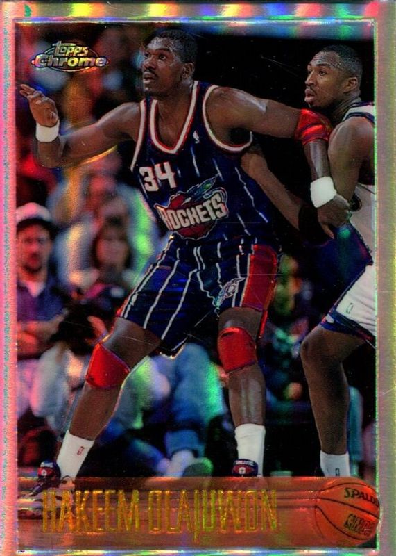 Hakeem Olajuwon 1996 Topps Chrome #35 Refractor RAW