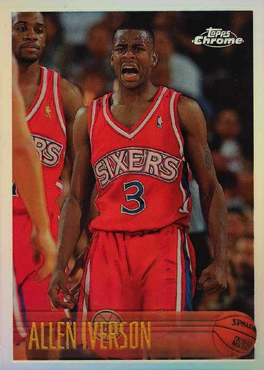 Allen Iverson 1996 Topps Chrome #171 Refractor Price Guide 