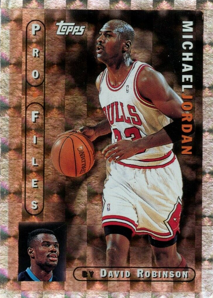 96-97 Topps Chrome Michael Jordan Refractor - Michael Jordan Cards