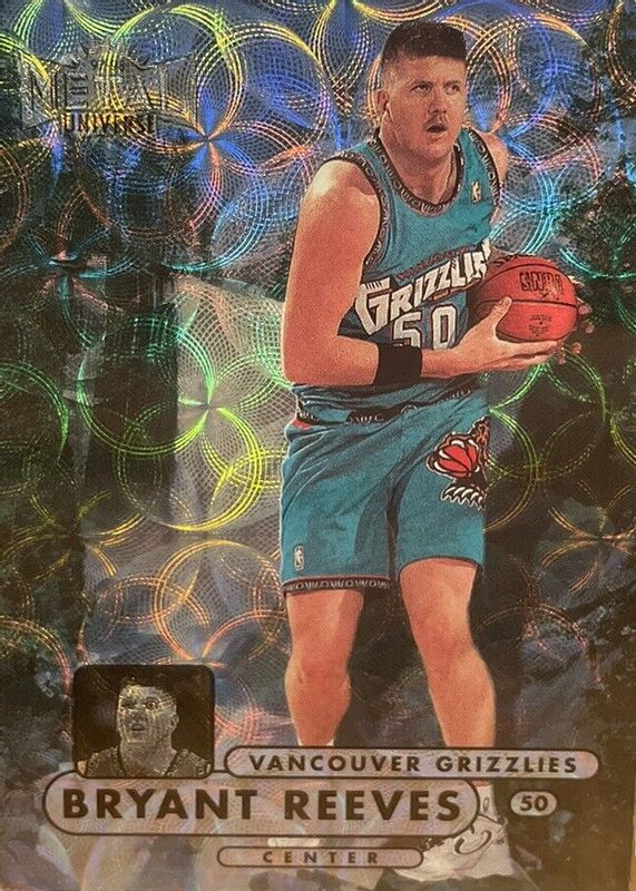 Bryant Reeves 1997 Metal Universe Championship #25 Precious Metal Gems /50 BGS 7.5