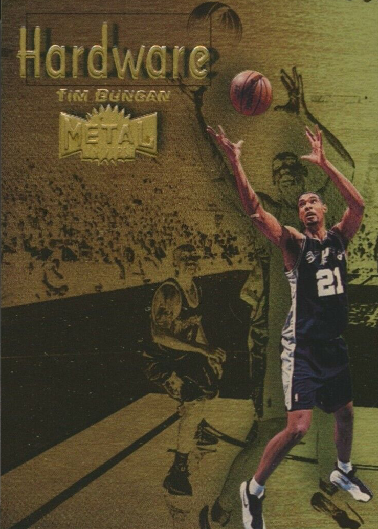 Tim Duncan 1997 Metal Universe Championship #12H Hardware Price 