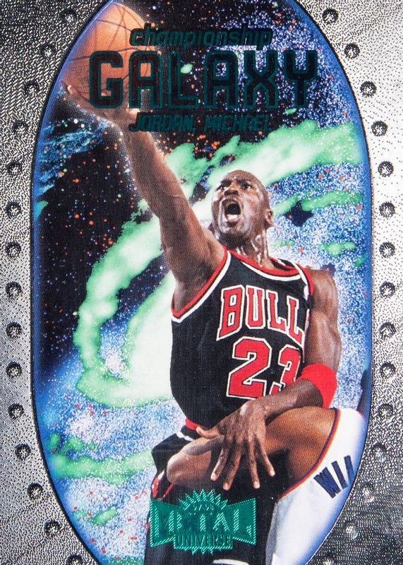 Michael Jordan 1997 Metal Universe Championship #1CG Championship Galaxy SGC 8.5