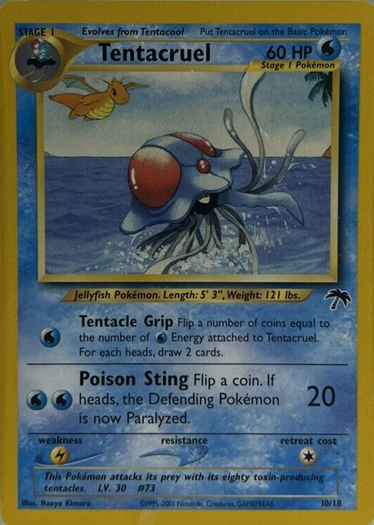 Tentacruel 2001 Southern Islands #10/18 Base Price Guide - Sports Card  Investor