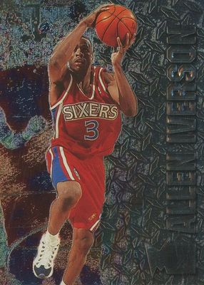 Allen Iverson 1999 Topps Finest #DM12 Dunk Masters Refractor