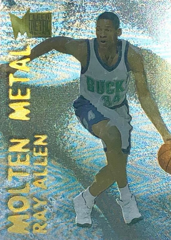 Ray Allen 1996 Metal #12 Molten Metal Rookie PSA 10