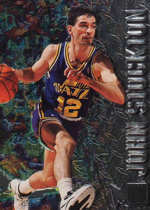 John Stockton 1996 Metal #102 Base PSA 10