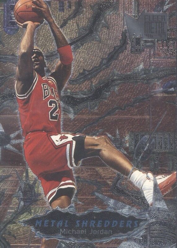 Michael Jordan 1996 Metal #241 Metal Shredders BGS 8.5