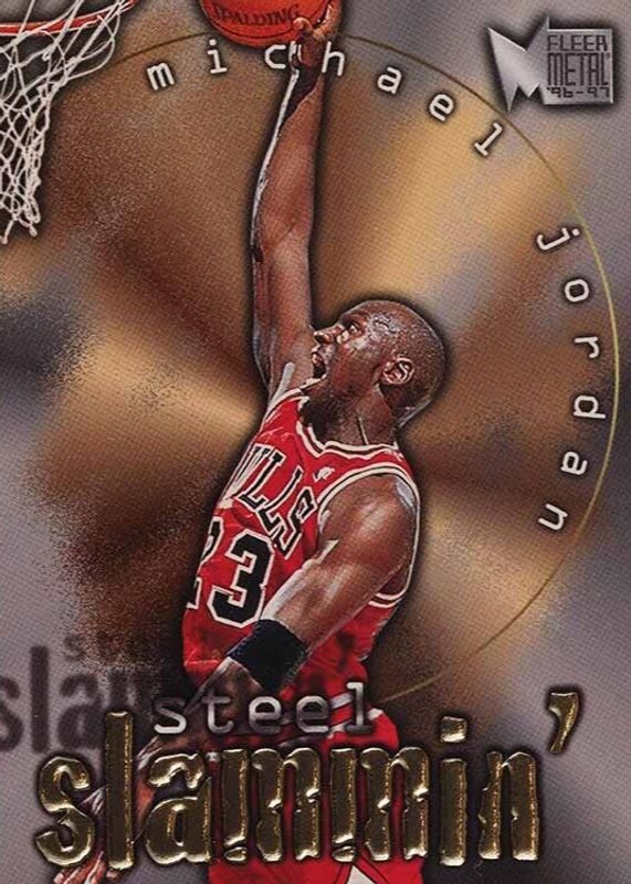 Michael Jordan 1996 Metal #6 Steel Slammin' SGC 10