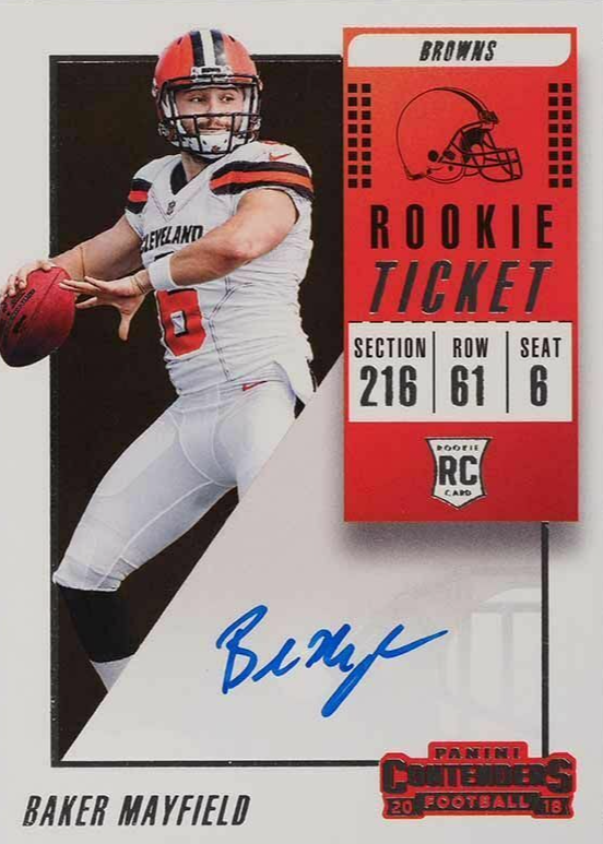 NFL 18RC スポーツ選手 CONTENDERS Baker AUTO Mayfield