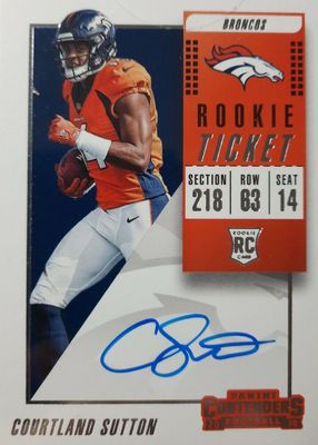 2018 Contenders #115 Rookie Ticket Auto Variation (One Hand on Ball)