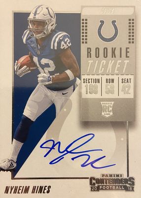 2018 Contenders #129 Rookie Ticket Auto Variation (Ball in Right Arm)
