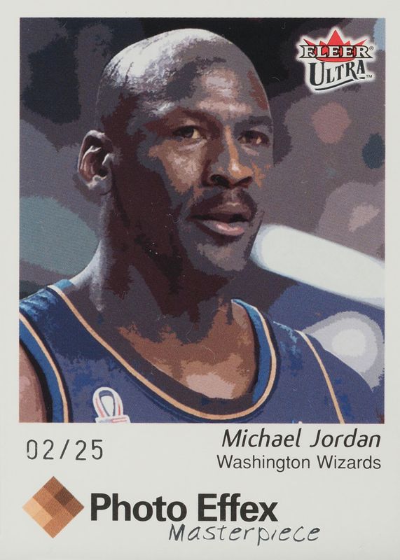 Michael Jordan 2002 Fleer Ultra #3PE Photo Effex - Masterpiece /25 PSA 7