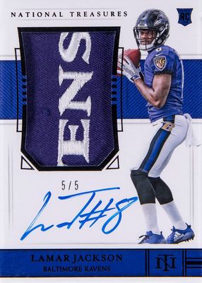 2018 National Treasures #165 Rookie Patch Auto - Black /5