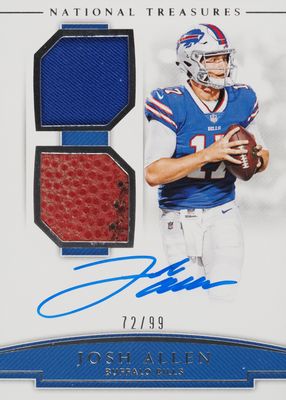 2018 National Treasures #RSC-JA Rookie NFL Gear Signature Combos (/99)