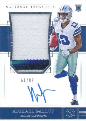 2018 National Treasures #192 Rookie Patch Auto /99