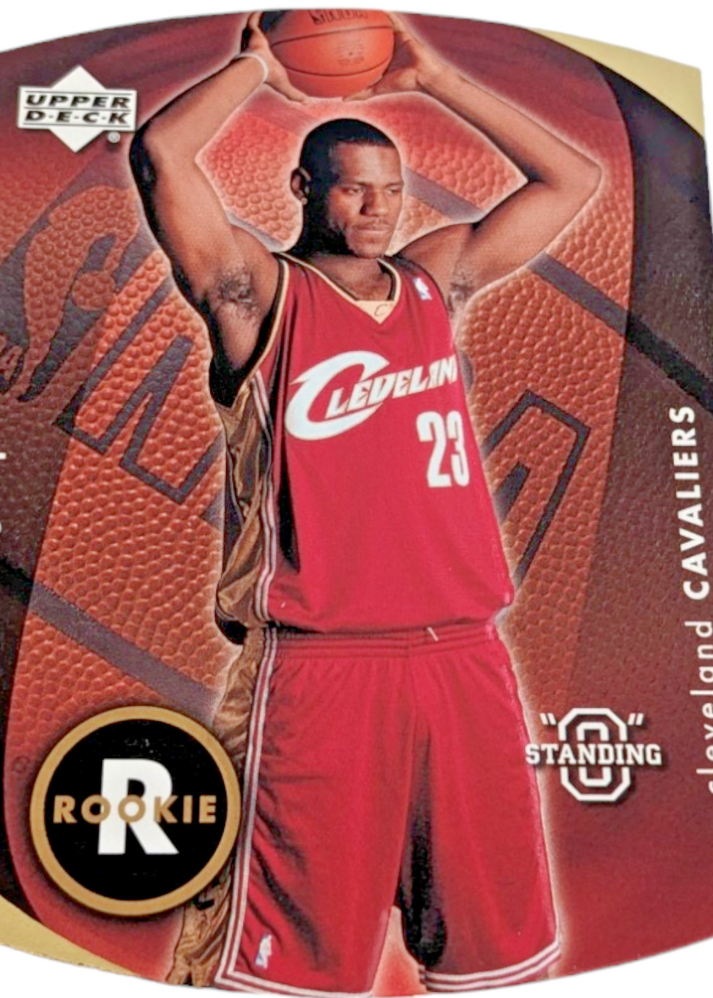 03-04 Upper Deck Standing O レブロン 85 RC LeBron James 2003 Upper Deck Standing O #85 Gold Embossed