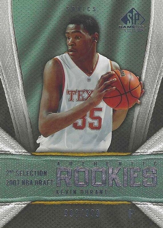 Kevin Durant 2007 SP Game Used #142 Authentic Rookies /999