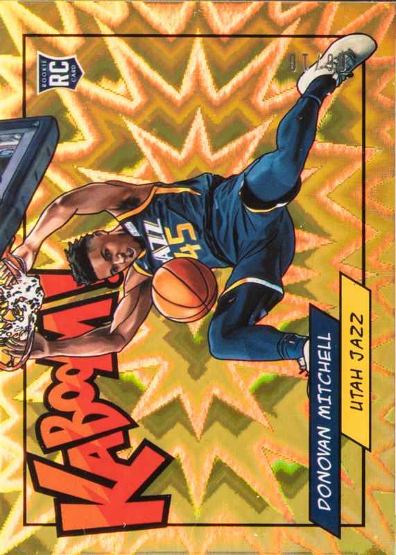 Donovan Mitchell 2018 Panini Rewards #K-DM Kaboom! - Gold /10 SGC 10