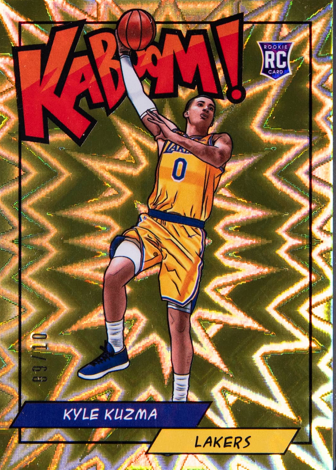 Kyle Kuzma 2018 Panini Rewards #K-KZ Kaboom! - Gold /10 Price