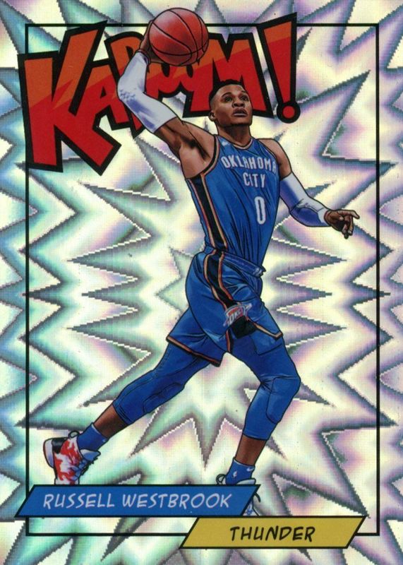 Russell Westbrook 2018 Panini Rewards #K-RWS Kaboom! PSA 8