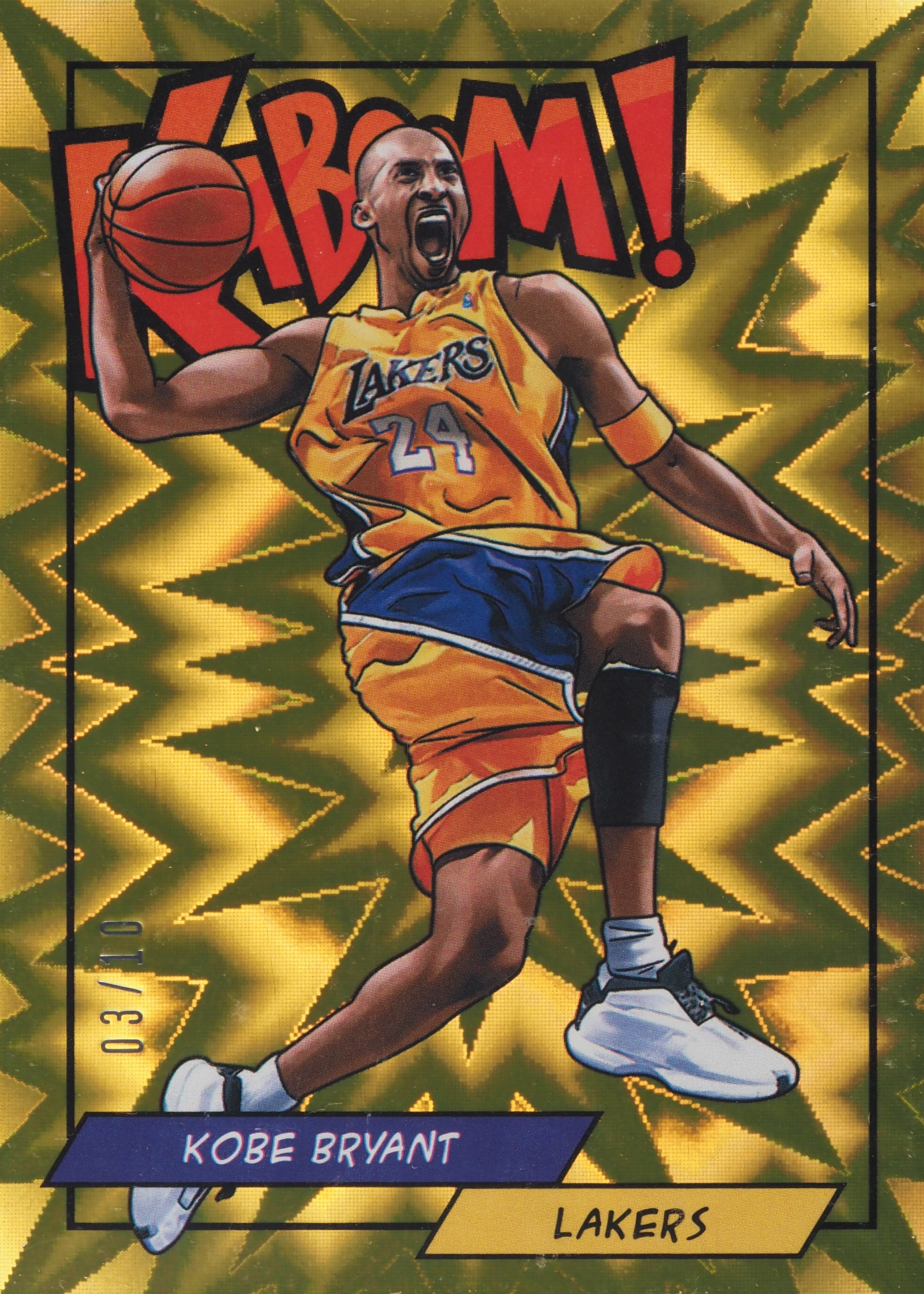 Kobe Bryant 2018 Panini Rewards #K-KB Kaboom! - Gold /10 Price
