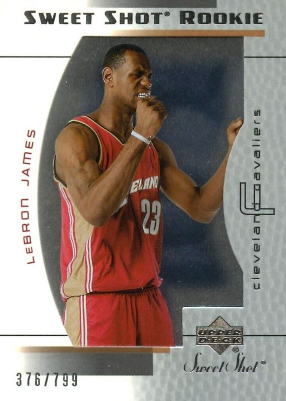 LeBron James 2003 Upper Deck Sweet Shot #91 Base /799 Rookie RAW