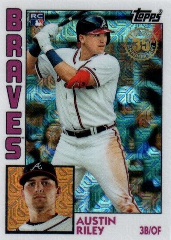 Austin Riley 2019 Topps Update Silver Pack #T84U-7 1984 Chrome Promo Rookie SGC 9.5