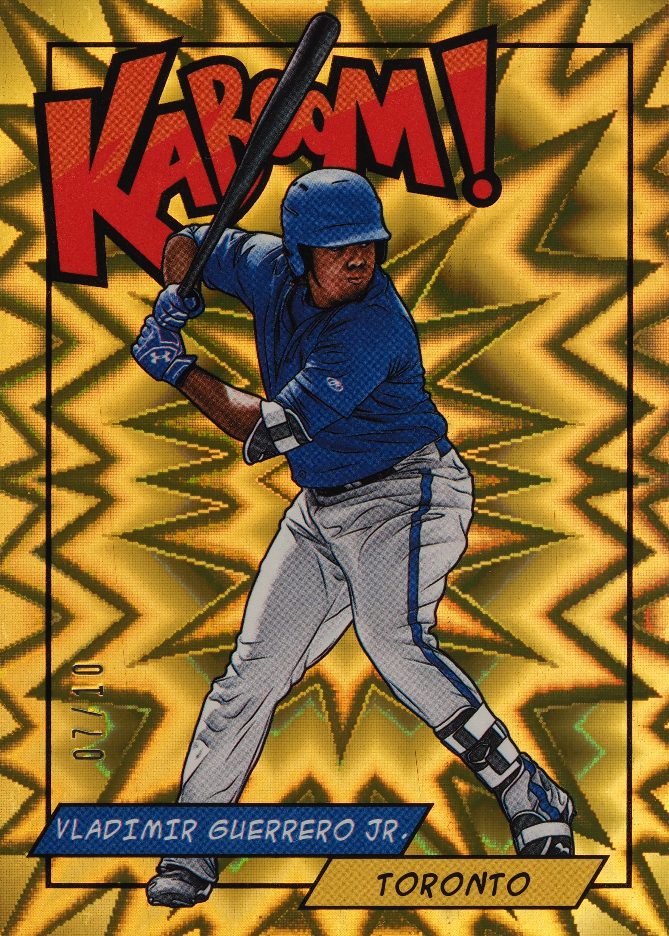 Vladimir Guerrero Jr. 2018 Panini Rewards #K-VG Kaboom! - Gold /10 