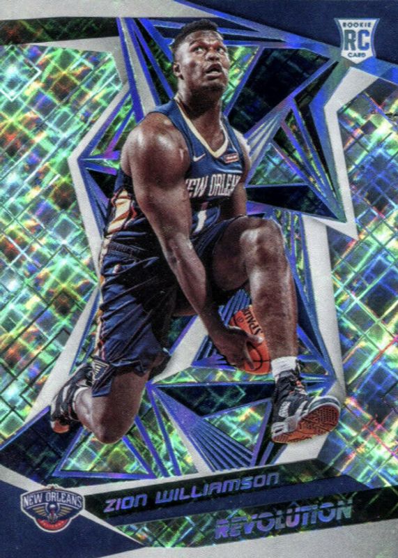 Zion Williamson 2019 Revolution #101 Cosmic /100 Rookie PSA 9