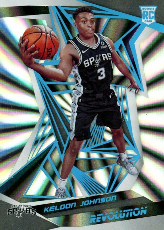 Keldon Johnson 2019 Revolution #127 Sunburst /75 Rookie RAW