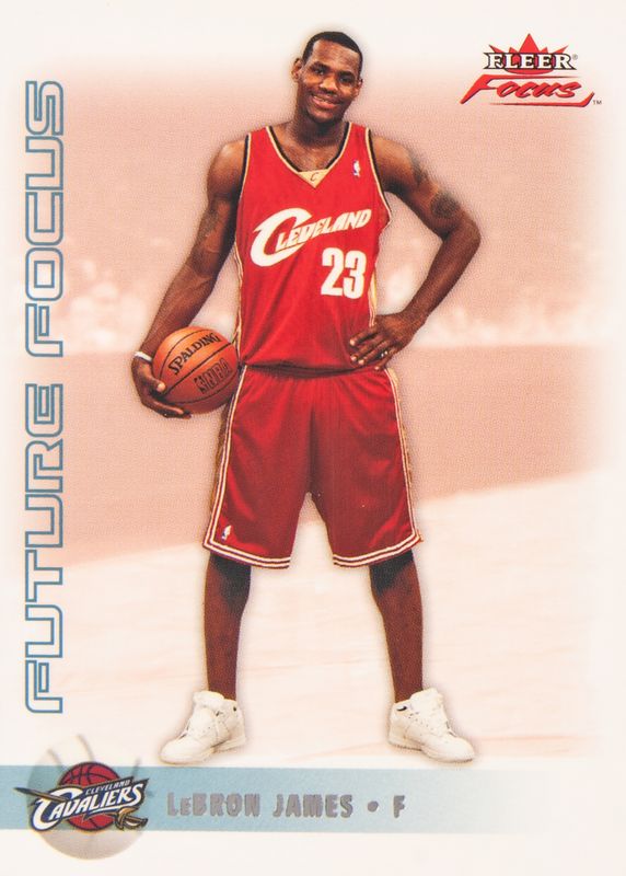 LeBron James 2003 Fleer Focus #137 Numbers Century /100 Rookie PSA 10