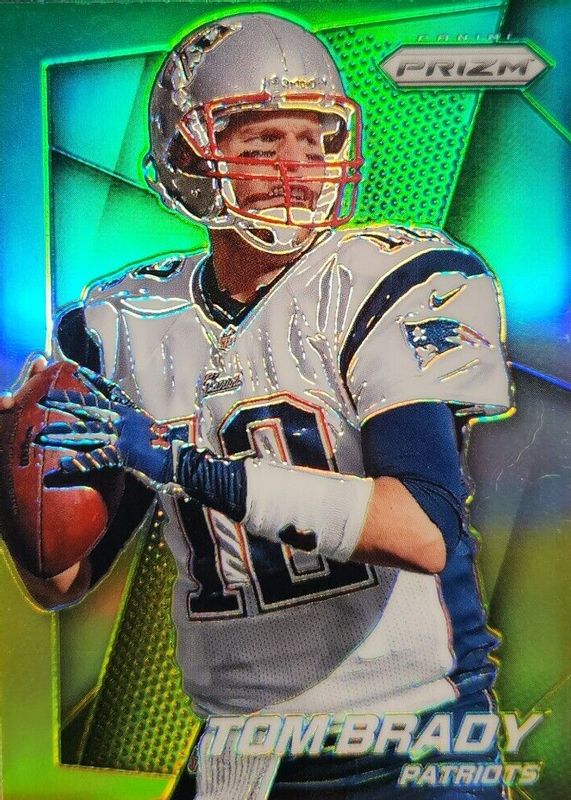 Tom Brady 2014 Prizm #36 Neon Green & Yellow PSA 10