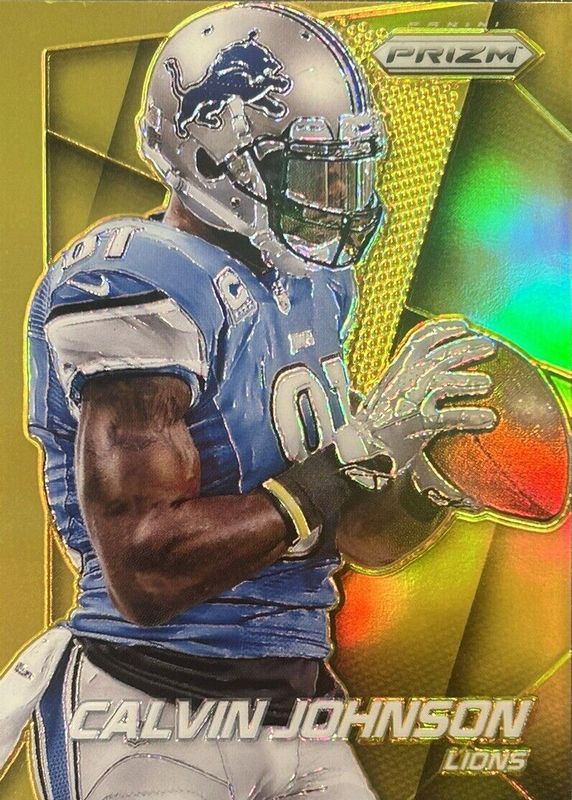 Calvin Johnson 2014 Prizm #65 Gold /10 PSA 10