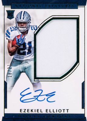 2016 National Treasures #104 Rookie Patch Auto - Numbers Green (/21)