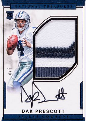 2016 National Treasures #130 Rookie Patch Auto - Black /5