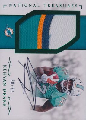 2016 National Treasures #115 Rookie Patch Auto - Numbers Green (/32)