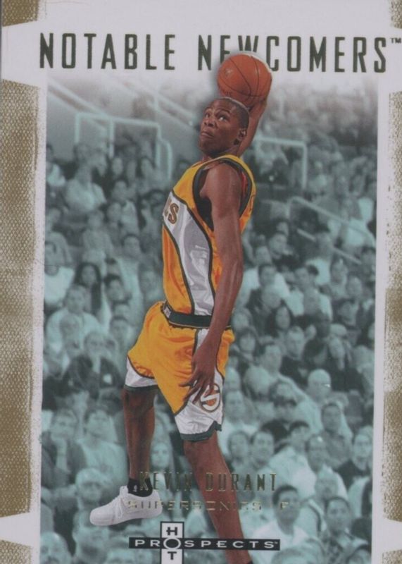 Kevin Durant 2007 Fleer Hot Prospects #NN-1 Notable Newcomers Rookie RAW