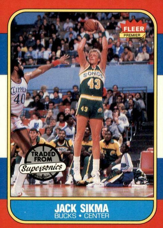 Jack Sikma 1986 Fleer #102 Base SGC 9.5