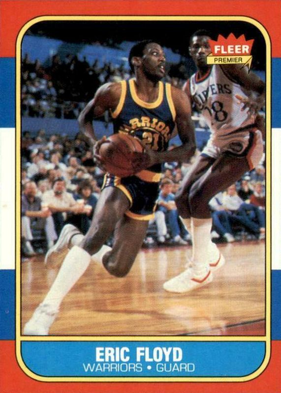 Sleepy Floyd 1986 Fleer #34 Base Rookie RAW