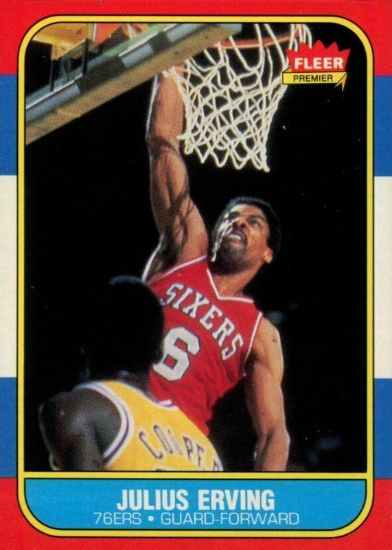 Julius Erving 1986 Fleer #31 Base PSA 7