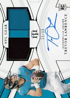 2021 National Treasures #RSC-TL Rookie NFL Gear Signature Combos (/99)