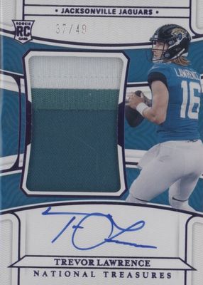 2021 National Treasures #156 Rookie Patch Auto - Purple /49