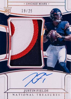 2021 National Treasures #159 Rookie Patch Auto - Holo Silver /25