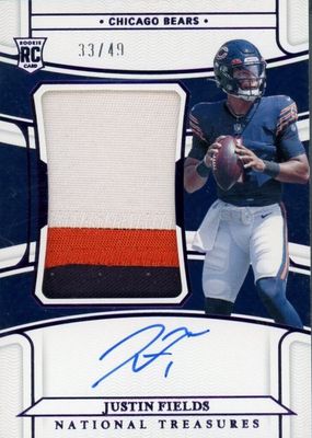 2021 National Treasures #159 Rookie Patch Auto - Purple /49