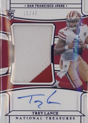 2021 National Treasures #158 Rookie Patch Auto - Purple /49