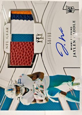 2021 National Treasures #RSC-JW Rookie NFL Gear Signature Combos (/99)