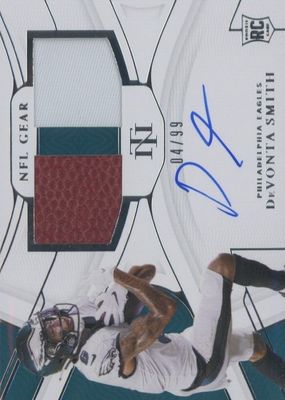 2021 National Treasures #RSC-DS Rookie NFL Gear Signature Combos (/99)