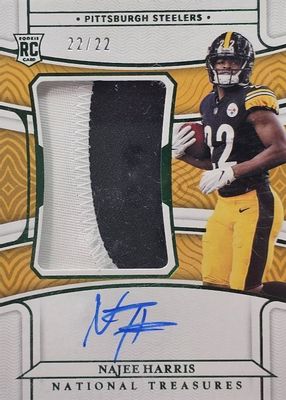 2021 National Treasures #168 Rookie Patch Auto - Green Jersey Number (/22)